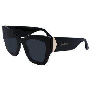 A0763Z New VICTORIA BECKHAM Black Cat Eye VB652S 001 Sunglasses Women
